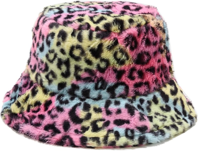 Women's Winter Faux Fur Fuzzy Warm Bucket Hat
